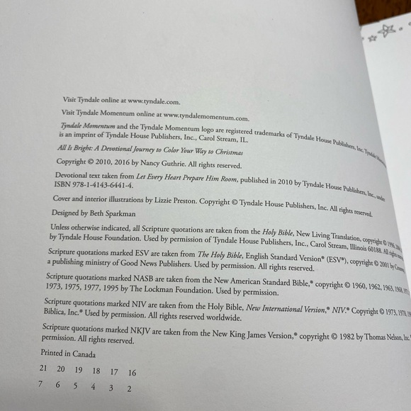 All is Bright Christian Christmas devotion and coloring book - Picture 10 of 11